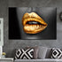 Tablou canvas Black & Gold Lipsgloss2