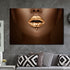 Tablou canvas Black & Gold Lips Women