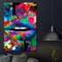 Tablou canvas Black Music Lips